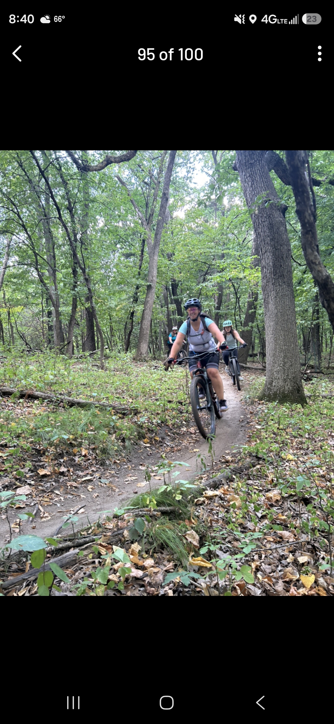 Elm Android test ride ride at Elm Creek