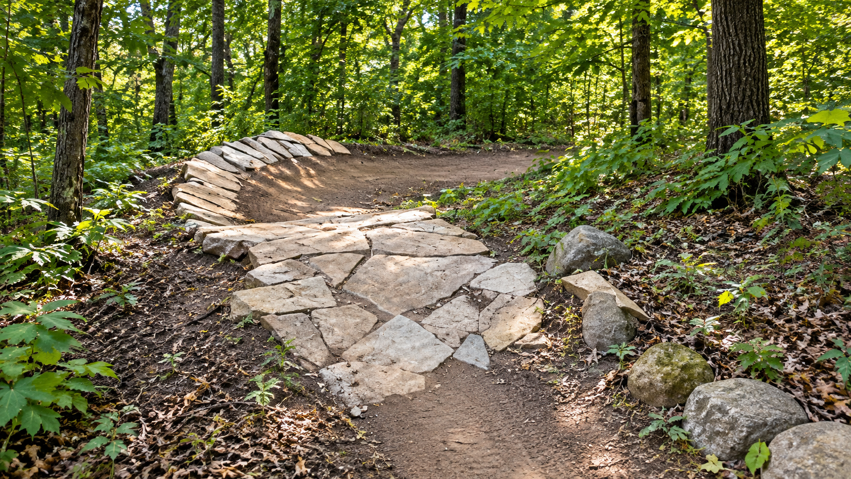 Mountain bike trails at Lone Lake Park
