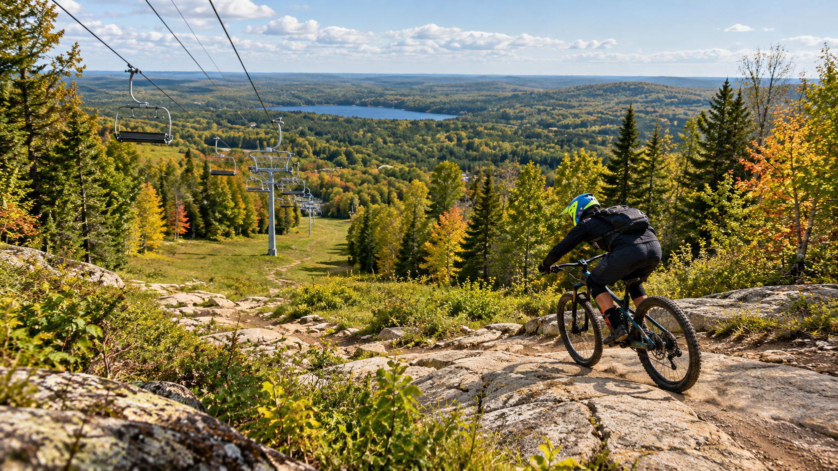 Mountain bike trails at Giants Ridge