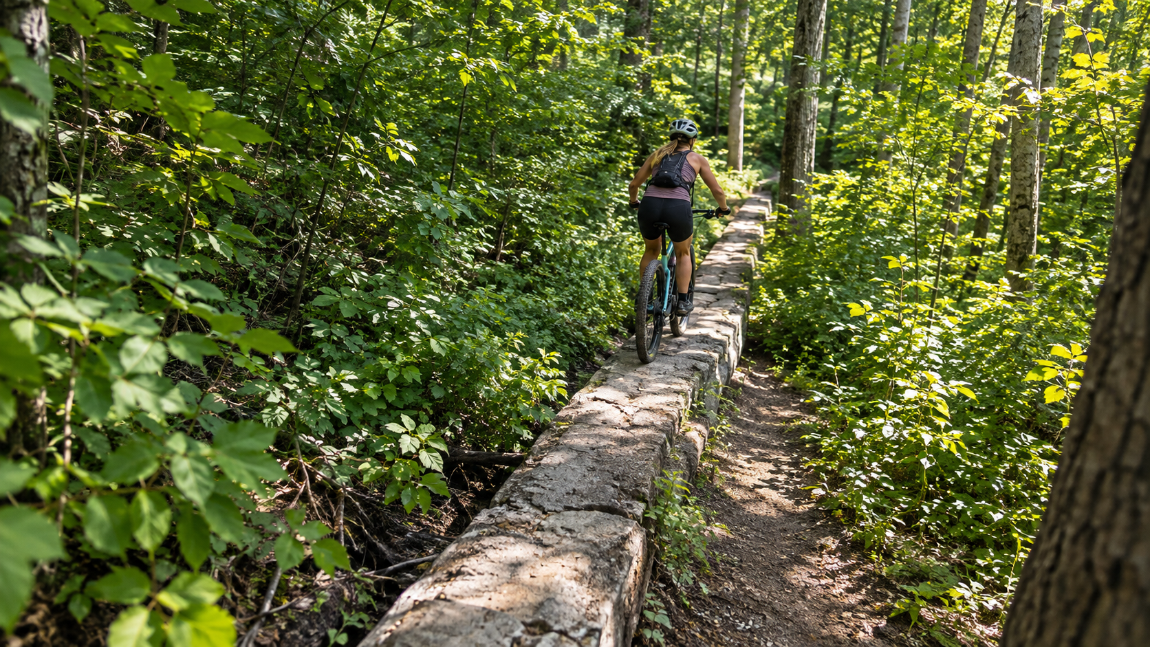 Mountain bike trails at Battle Creek