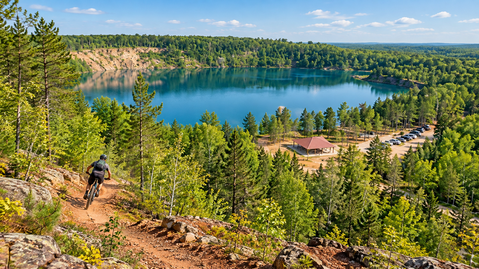 Mountain bike trails at Tioga Recreation Area